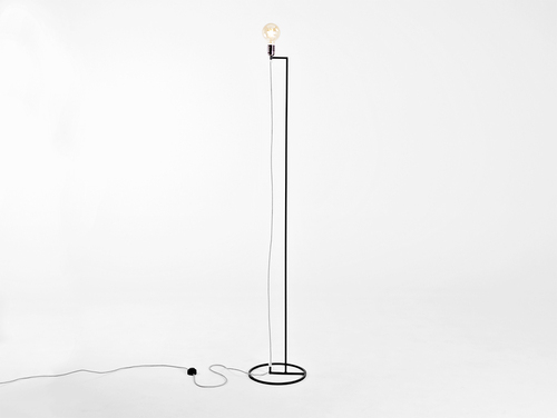 Kontrola Stojací lampa STRANG FLOOR - černá