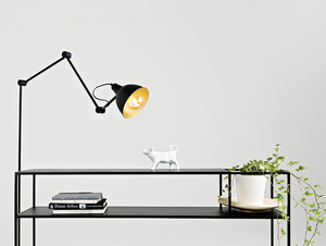 Stojací lampa COBEN FLOOR CustomForm černá, zlatý vnitřek stínidla 170 cm E27 small 1