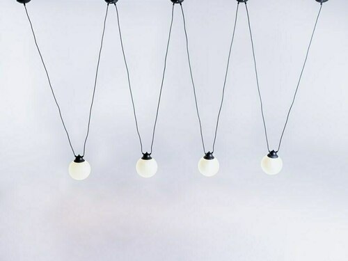Kontrola Závěsná lampa GLASS HANGMAN 4 - černá