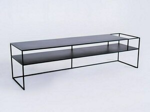 RTV stůl SENSO FLOWER METAL 170x45 P - černý small 3