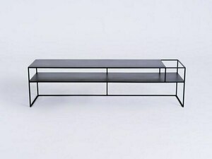 RTV stůl SENSO FLOWER METAL 170x45 P - černý small 0