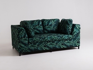 Pohovka dvoumístná CustomForm AMBIENT, látka tropical vibes (dar01), černá podnož, 171 cm small 0