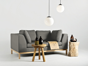 AMBIENT WOOD Pohovka pro 2 osoby. - křemen (ml84), přírodní small 2