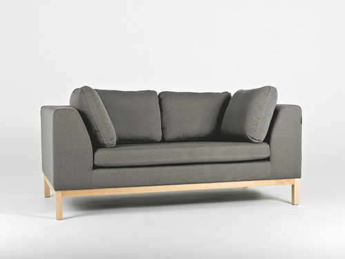Kontrola AMBIENT WOOD Pohovka pro 2 osoby. - křemen (ml84), přírodní