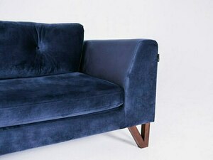 Trojmístná rozkládací pohovka CustomForm WILLY, samet aronia RV81, ořechové nohy, 230 cm, lůžko 180×139 cm small 4