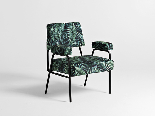 Kontrola Křeslo SIMPLE - tropical vibes(dar01), černé
