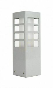 Venkovní sloupek SU-MA RADO III 3 AL stříbrný 25 cm 18W small 0
