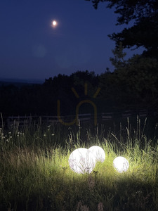 Zahradní koule Lunares Luna Ball 50 cm bílá lesklá LED E27 IP44 LB50B small 15
