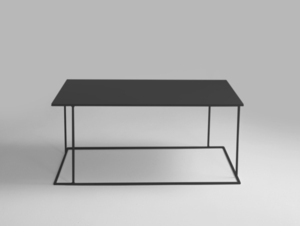 Konferenční stolek WALT METAL 100x60 - černý small 3