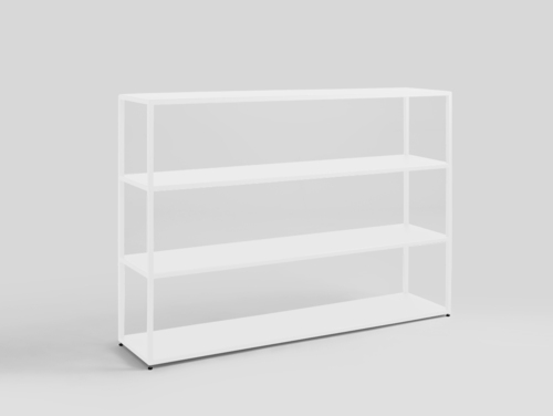 Kontrola Knihovna HYLLER METAL 150x110 - bílá