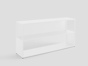 Knihovna HYLLER SIDE METAL 150x75 - bílá small 0