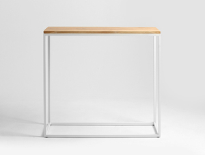 Konzola JULITA SOLID WOOD 92-1F - dub, bílá small 3