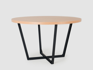 Jídelní stůl MAPLE BASIC 90 - dub, černý small 3