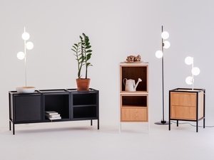 Modulární regál CustomForm SKAP 1R2 MIX rám černý RAL 9005 45 × 40 × 102 cm small 1