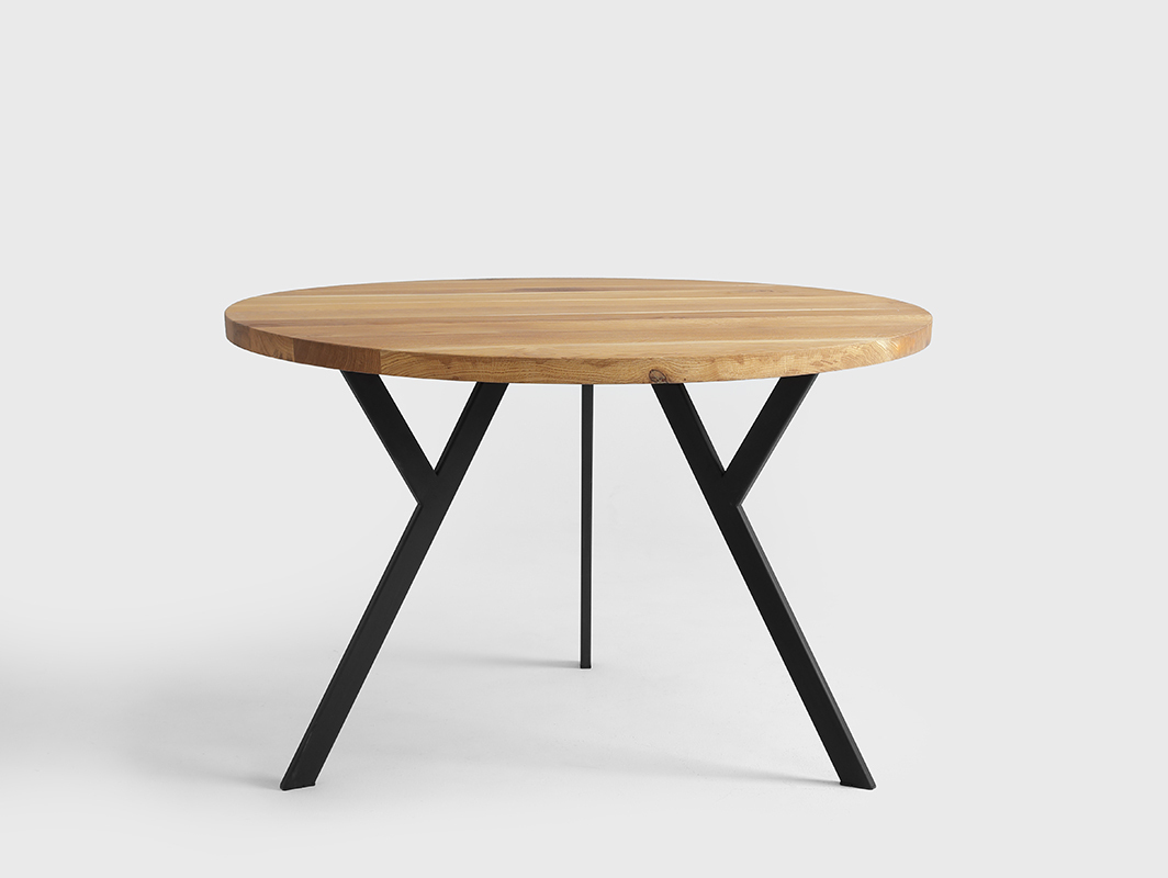 Kontrola Kulatý jídelní stůl CustomForm ZX SOLID WOOD 120 cm, dřevo a černá Kulatý jídelní stůl CustomForm ZX SOLID WOOD 120 cm, dřevo a černá