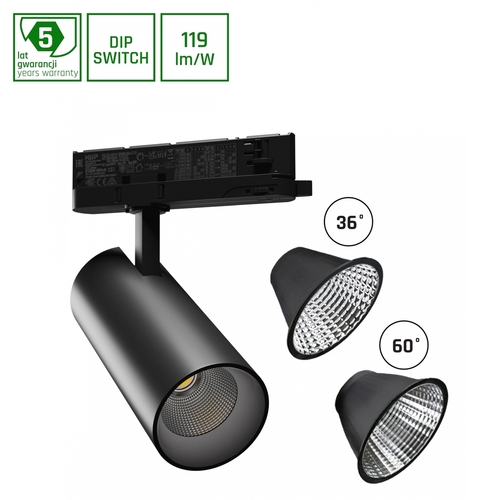 Kontrola Andromeda 15 27 W Nw 230 V 36, 60st. Ip20 Ra90 74x170x170 černá 5 let záruka s nastavením výkonu