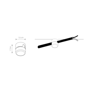 Montážní prvek Cameleon Montážní příslušenství CAMELEON MOUNTING C BLACK 7320 Nowodvorski small 1