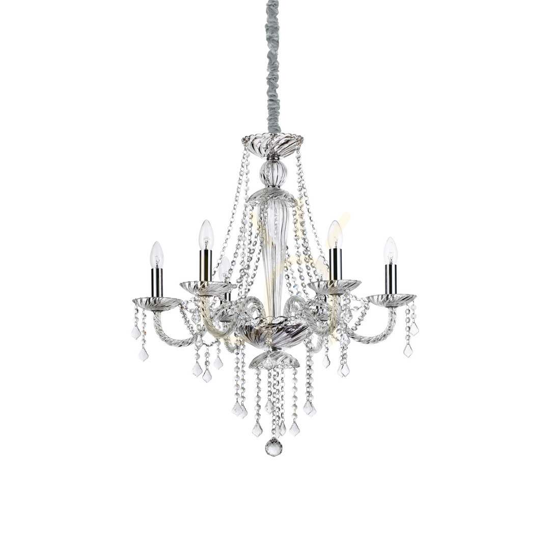Kontrola Závěsné svítidlo Ideallux AMADEUS SP6 transparentní sklo křišťál 6xE14 168753 Závěsné svítidlo Ideallux AMADEUS SP6 transparentní sklo křišťál 6xE14 168753