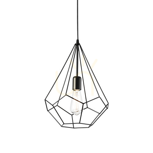 Kontrola Závěsné svítidlo Ideallux AMPOLLA SP1 NERO černé 30 cm 148175