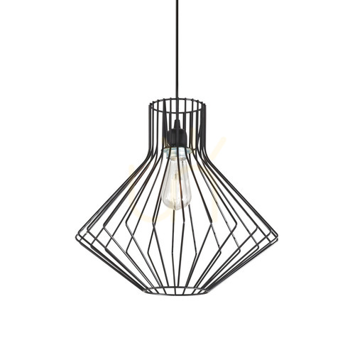 Kontrola Závěsné svítidlo Ideal Lux Ampolla SP1 Nero černé 39,5 cm E27 167497