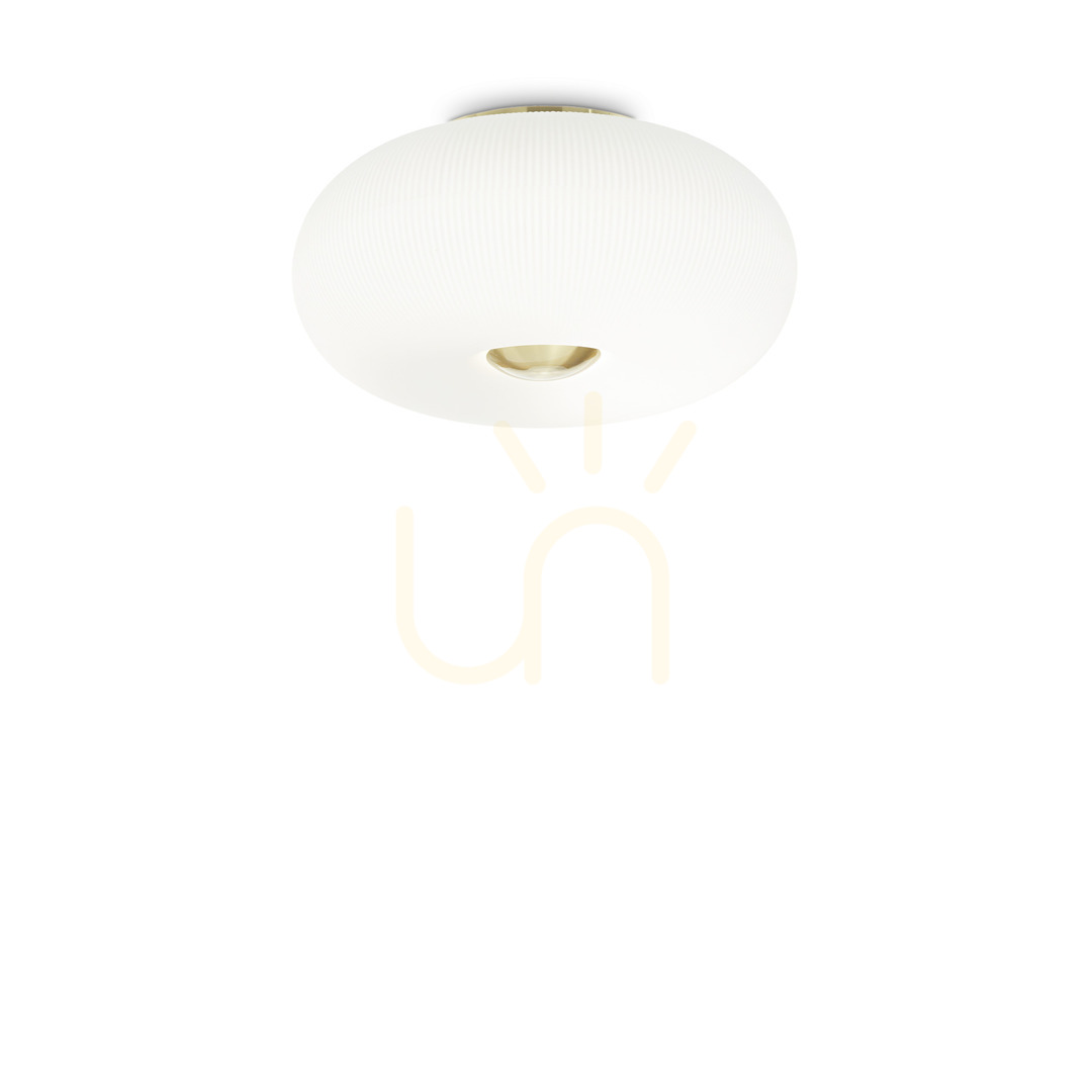 Kontrola Plafon Ideallux ARIZONA PL3 bílý skleněný 40 cm 214504 Plafon Ideallux ARIZONA PL3 bílý skleněný 40 cm 214504