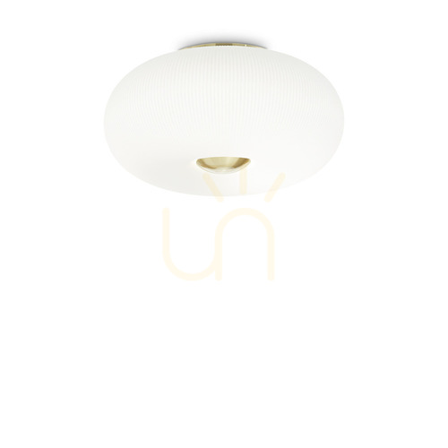 Kontrola Plafon Ideallux ARIZONA PL5 bílý skleněný 50 cm GX53 214511