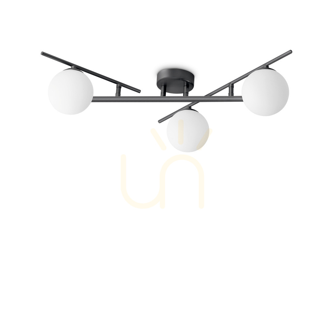 Kontrola Plafon Ideallux Atlas PL3 Nero černý 3xG9 311357 Plafon Ideallux Atlas PL3 Nero černý 3xG9 311357