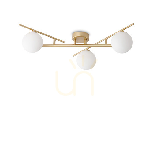 Kontrola Plafond Ideallux ATLAS PL3 ORO zlatý 3xG9 311340