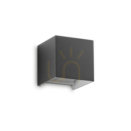 Kontrola Venkovní nástěnné svítidlo Ideal Lux ATOM AP D10 antracit LED 12W 313429