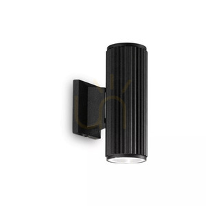 Venkovní nástěnné svítidlo Ideallux BASE AP2 NERO černé GU10 2x28W 129433 1 Venkovní nástěnné svítidlo Ideallux BASE AP2 NERO černé GU10 2x28W 129433 small 1