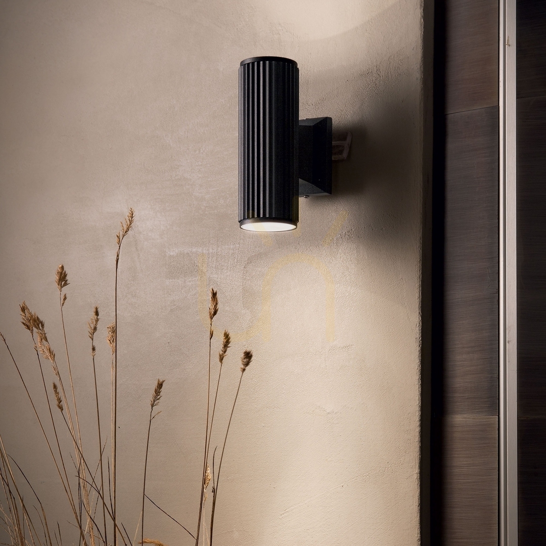 Náhled Venkovní nástěnné svítidlo Ideallux BASE AP2 NERO černé GU10 2x28W 129433 Venkovní nástěnné svítidlo Ideallux BASE AP2 NERO černé GU10 2x28W 129433