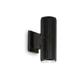 Venkovní nástěnné svítidlo Ideallux BASE AP2 NERO černé GU10 2x28W 129433 3 Venkovní nástěnné svítidlo Ideallux BASE AP2 NERO černé GU10 2x28W 129433 small 3