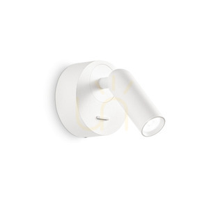 Nástěnné svítidlo Ideal Lux Bean AP Round Bianco bílé LED 3W 260600 small 0