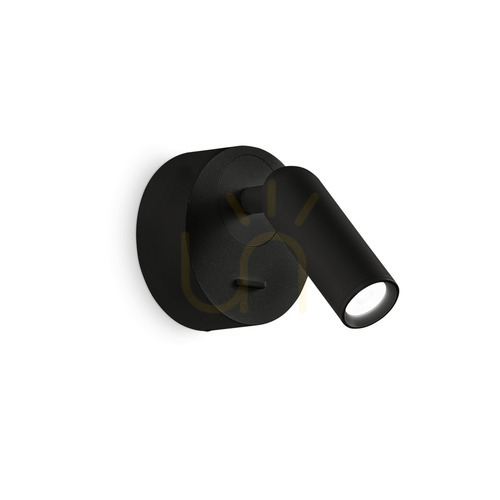 Kontrola Nástěnné svítidlo Ideal Lux BEAN AP ROUND NERO černé LED 3W 260617
