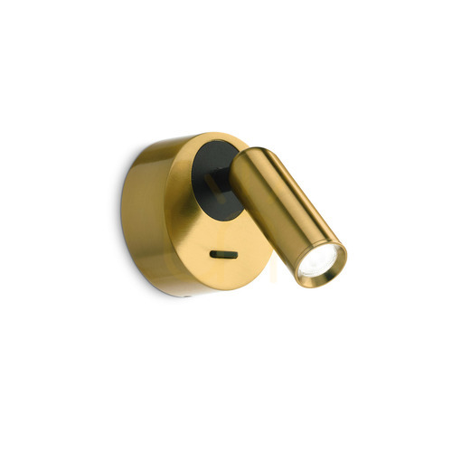 Kontrola Nástěnné světlo Ideal Lux BEAN AP ROUND OTTONE mosaz 260624