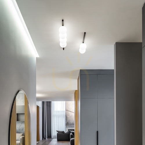 Kontrola Plafon Ideallux BINOMIO PL4 NERO černý 4xG9 86 cm 310688