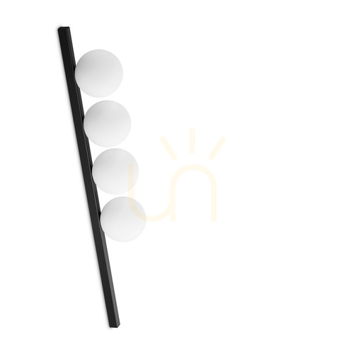 Kontrola Plafon Ideallux BINOMIO PL4 NERO černý 4xG9 86 cm 310688