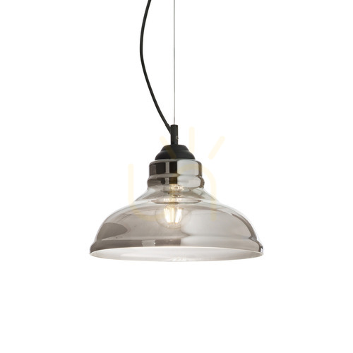 Kontrola Závěsné svítidlo Ideallux Bistro SP1 Plate Fumé 28 cm 112343