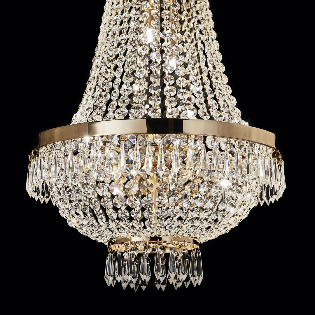 Náhled Závěsné svítidlo Ideal Lux CAESAR SP9 ORO zlaté 9xG9 114736 Závěsné svítidlo Ideal Lux CAESAR SP9 ORO zlaté 9xG9 114736