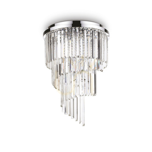 Kontrola Plafon Ideallux Carlton PL12 Cromo chrom 12xE14 50 cm 168937
