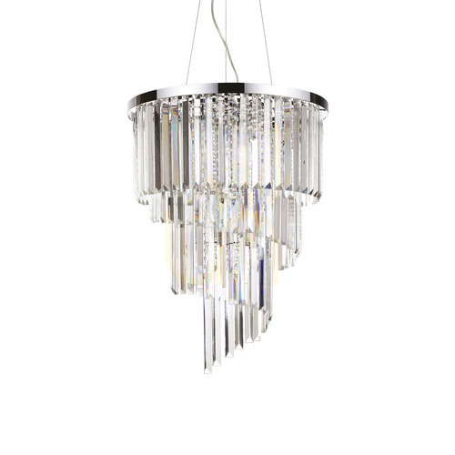 Kontrola Závěsné svítidlo Ideallux Carlton SP12 Cromo chrom 12xE14 166247