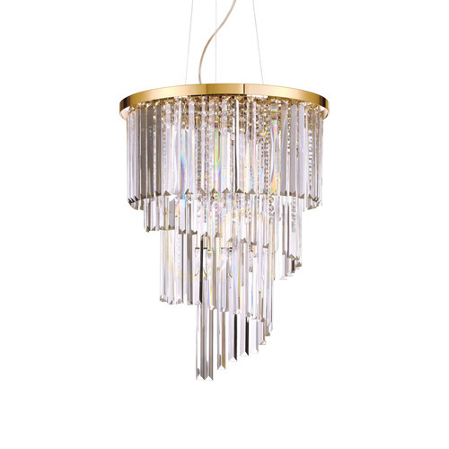 Kontrola Závěsné svítidlo Ideal Lux Carlton SP12 Oro zlaté 12xE14 213521