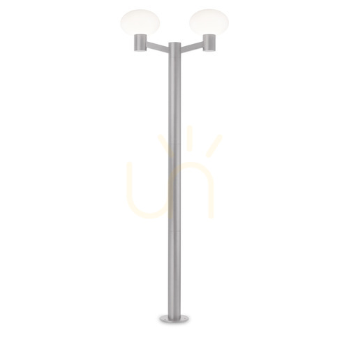 Kontrola Venkovní stojací lampa Ideallux CLIO MPT2 GRIGIO šedá 197 cm 249513