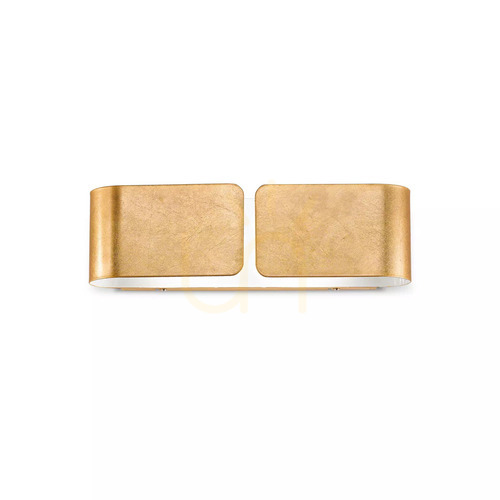 Kontrola Nástěnné svítidlo Ideal Lux Clip AP2 Small Oro zlaté 088266