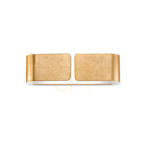 Kontrola Nástěnné svítidlo Ideal Lux Clip AP2 Small Oro zlaté 088266