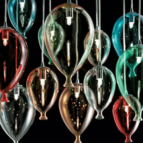 Kontrola Závěsné svítidlo Ideal Lux Clown SP8 Color vícebarevné 50 cm 100944