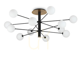 Plafon Ideallux COSMOPOLITAN PL12 černý 12xG9 273709 small 0