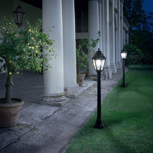 Kontrola Venkovní stojací lampa Ideallux Dafne PT1 Nero černá 110 cm 101514