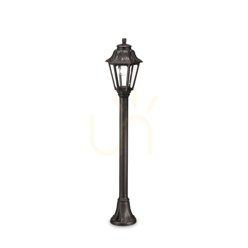 Kontrola Venkovní stojací lampa Ideallux Dafne PT1 Nero černá 110 cm 101514