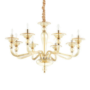 Závěsné svítidlo Ideal Lux Danieli SP8 Ambra jantarové 8xE14 85 cm 159973 0 Závěsné svítidlo Ideal Lux Danieli SP8 Ambra jantarové 8xE14 85 cm 159973 small 0